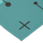 角丸長方形の正方形ティール(緑がかった色) テーブルクロス (アングル)