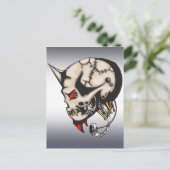 角付きサイボーロボット ポストカード (スタンド正面)