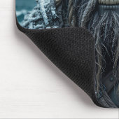 角付きバイキング付き北欧ヘルメットのポスター マウスパッド (コーナー)