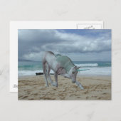 角付きユニコーンはがき ポストカード (正面/裏面)