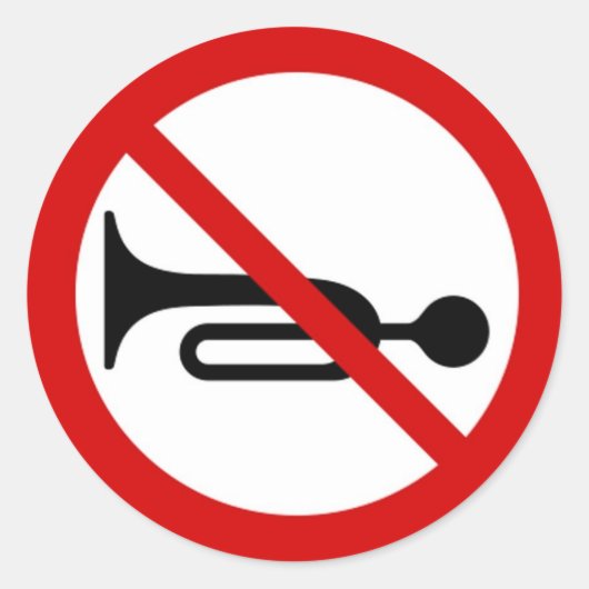 角付き丸シール禁止サイン。 ラウンドシール (正面)