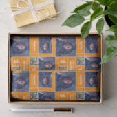 角写真卒業クラス年オレンジ 薄葉紙 (ギフト)