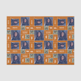 角写真卒業クラス年燃えたオレンジ 薄葉紙