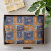 角写真卒業クラス年燃えたオレンジ 薄葉紙 (ギフト)