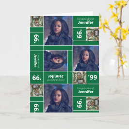 角写真卒業クラス年緑 カード