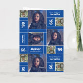 角写真卒業クラス年青カード カード (裏面)