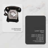 角写真0123a – 旧電話II (丸め) 名刺 (正面/裏面)