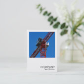 角写真0239 – タワークレーン 名刺 (スタンド正面)