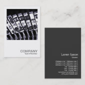 角写真0241 – タイプライター 名刺 (正面/裏面)