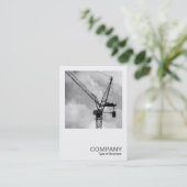 角写真0247 – タワークレーン 名刺 (スタンド正面)