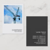 角写真0248 – タワークレーン 名刺 (正面/裏面)