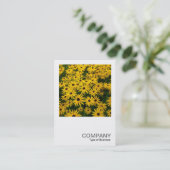 角写真0338 – 黒い目のサザンズ(Rudbeckia H) 名刺 (スタンド正面)