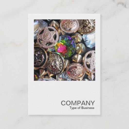 角写真0479 – フリーマーケットきらきら光る 名刺 (正面)