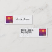 角写真 – 日の出/日の入 スキニー名刺 (正面/裏面)