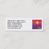 角写真 – 日の出/日の入 スキニー名刺 (裏面)