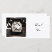 角写真 – 旧電話 サンキューカード (正面/裏面)