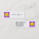 角写真 – 水仙02 スキニー名刺 (正面/裏面)