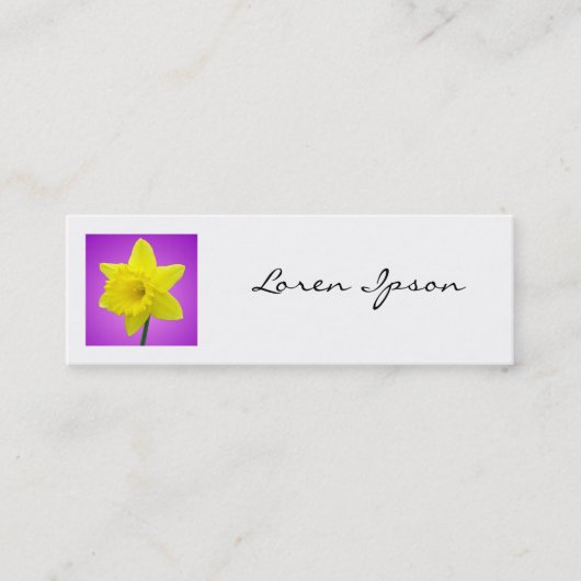 角写真 – 水仙02 スキニー名刺 (正面)