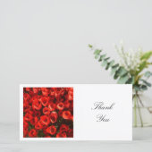 角写真 – 赤いチューリップ サンキューカード (スタンド正面)