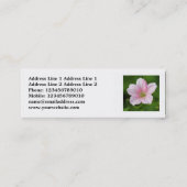 角写真 – Geranium スキニー名刺 (裏面)