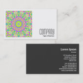 角写真(v2) -カラフル万華鏡のように千変万化するパターン02 名刺 (正面/裏面)