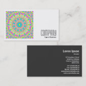 角写真(v2) -カラフル万華鏡のように千変万化するパターン06 名刺 (正面/裏面)