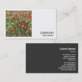 角写真(v2) – チューリップのベッド 名刺 (正面/裏面)