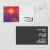 角写真(v2) – 日の出の入り 名刺 (正面/裏面)