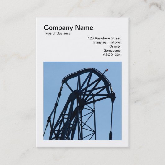 角写真(v3) – タワークレーン(詳細) 名刺 (正面)