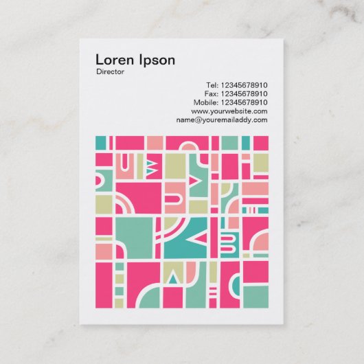 角写真(v3) -抽象芸術パターン170715 名刺 (裏面)