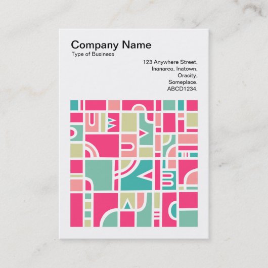 角写真(v3) -抽象芸術パターン170715 名刺 (正面)