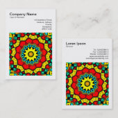 角写真(v3) -抽象芸術万華鏡のように千変万化するパターン03 名刺 (正面/裏面)