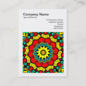 角写真(v3) -抽象芸術万華鏡のように千変万化するパターン03 名刺 (正面)