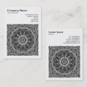 角写真(v3) -抽象芸術万華鏡のように千変万化するパターン06 名刺 (正面/裏面)