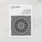 角写真(v3) -抽象芸術万華鏡のように千変万化するパターン06 名刺 (裏面)