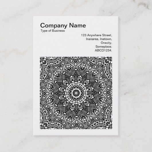 角写真(v3) -抽象芸術万華鏡のように千変万化するパターン06 名刺 (正面)