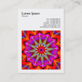 角写真(v3) -抽象芸術万華鏡のように千変万化するパターン09 名刺 (裏面)