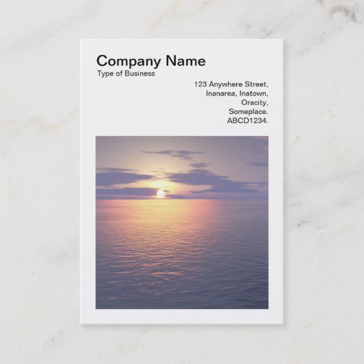 角写真(v3) – 日の出/日の入 名刺 (正面)