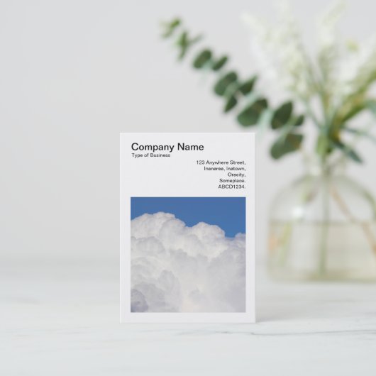 角写真(v3) - Cumulus Clouds 名刺 (スタンド正面)