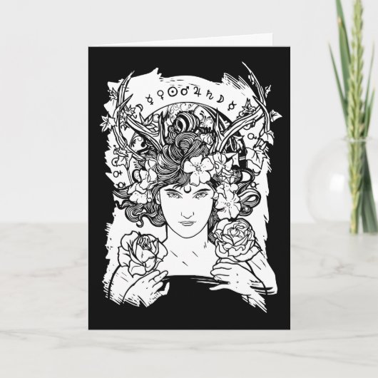 角化した女神、すべての行事 カード (正面)