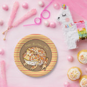 角化華美カエルのホップ誕生日パーソナライズされた ペーパープレート (パーティー)