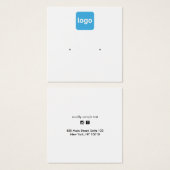 角型アドロガスタッドイヤリングHOlderディスプレイカード (正面&裏面)