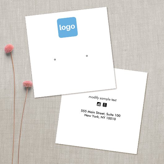 角型アドロガスタッドイヤリングHOlderディスプレイカード