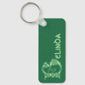 角型ケルト結び目模様装飾大文字B キーホルダー (正面)