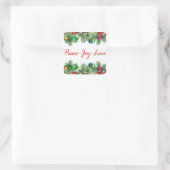 角型ステッカー、マット、小、1 1/2インチ（2枚） スクエアシール (バッグ)