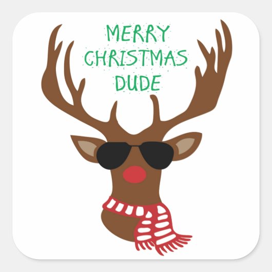 角型ステッカー、光沢 スクエアシール (正面)