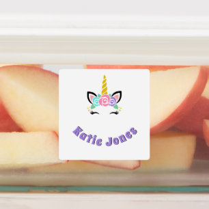角型ユニコーン防水名ラベル ラベル