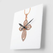 角壁時計用ダイヤモンド画像 スクエア壁時計 (傾斜)