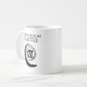 角度π純粋数学教育マジックデザイン コーヒーマグカップ (正面左)
