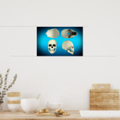 角度からの人間スカルの違う見解 ポスター (キッチン)